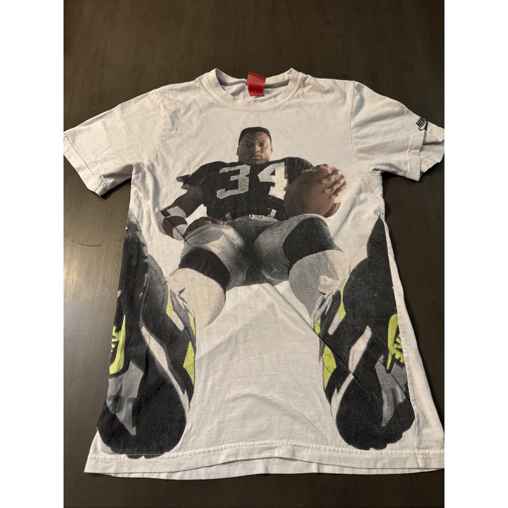 Bo Jackson Vintage Nike T-Shirt Size S All Over Graphic Print NFL
